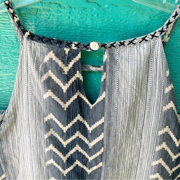 CLEARANCE ANTHROPOLOGIE THML BOHO GAUZY COTTON TASSEL DRESS SIZE MEDIUM EUC - Picture 5 of 13